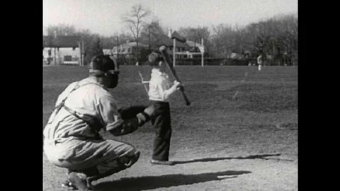 A boy in 1949 gets in trouble with the teacher and has to visit the principal Stock Footage 109555102