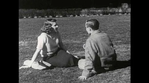 A boy in 1949 gets in trouble with the teacher and has to visit the principal Stock Footage 109555164