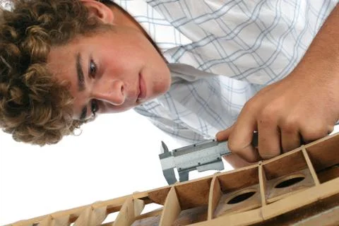 Boy with an airplane Stock Photos