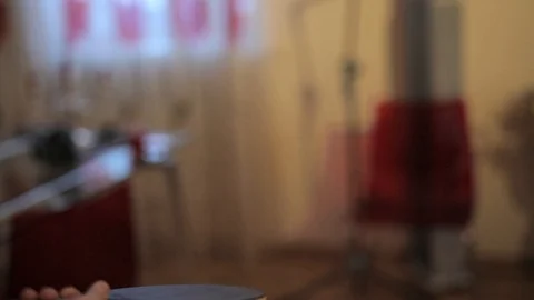 Boy alone plays table tennis in the room Video stock 126669969