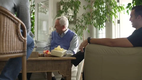 Boy and family using virtual reality headset. Stock Footage 88020963