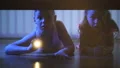 The boy and a girl with a flashlight looking under the bed. evening night time 4k or 4k+ Resolution