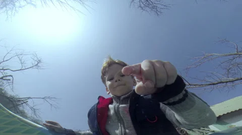Boy and Spring Water Stock-Footage 36611414