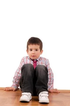 Boy and tie Stock Photos