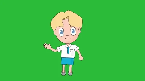Boy Angry Animation Character Talking He... | Stock Video | Pond5