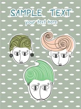 Boy announcement card. vector illustration Stock Illustration