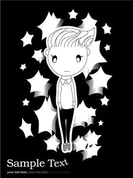 Boy announcement card. vector illustration Stock Illustration