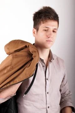 Boy with anorak Stock Photos