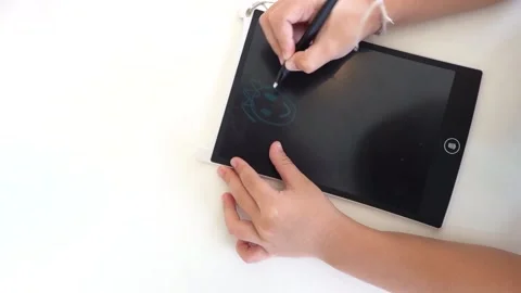 A Boy are drawing &amp; writing Stock Footage 141205519