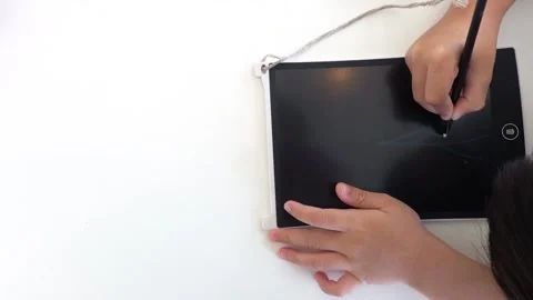 A Boy are drawing &amp; writing Stock Footage 141205616