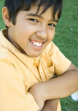 Boy with arms crossed Stock Photos