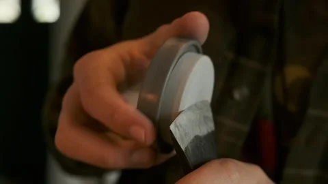 Boy with an ax Stock Footage 295321828