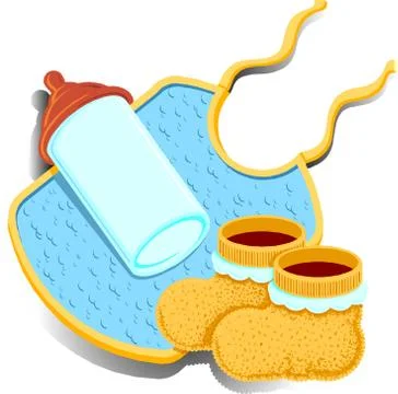 Boy Baby Stuff Stock Illustration