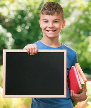 Boy back to school Stock Photos