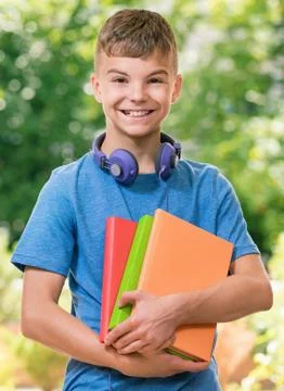 Boy back to school Stock Photos