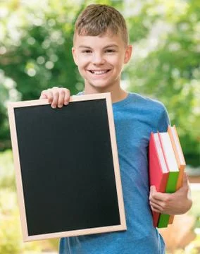 Boy back to school Stock Photos