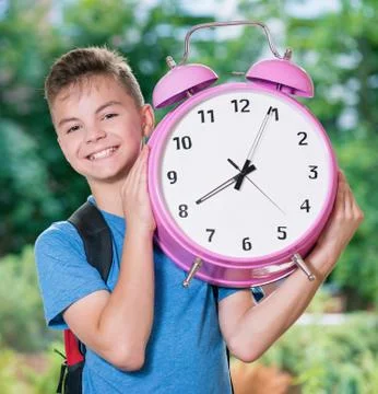 Boy back to school Stock Photos