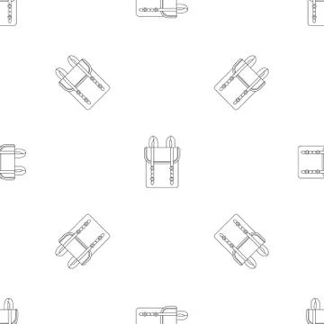 Boy backpack pattern seamless 스톡 일러스트