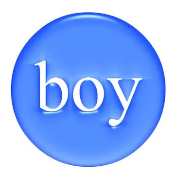 Boy Badge Stock Illustration