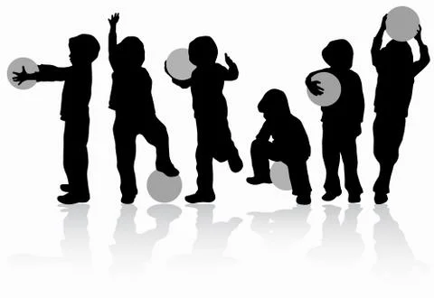 Boy with ball Stock Illustration