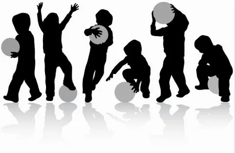 Boy with ball Stock-Illustration