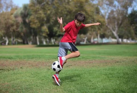Boy with ball  Stock Photos