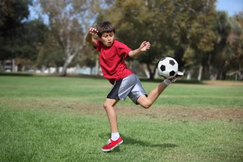 Boy with ball  Stock Photos
