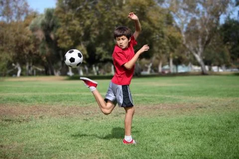 Boy with ball  Stock Photos