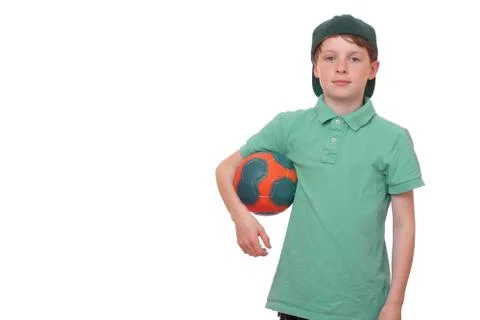Boy with ball Stock Photos