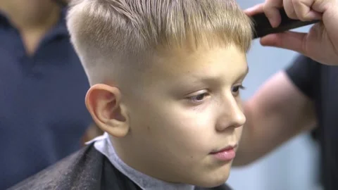 Boy in the barber shop Видео 149678349