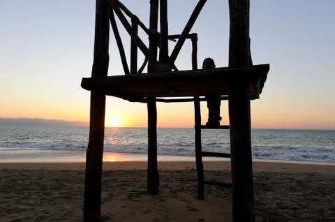 Boy Beach Stock Photos