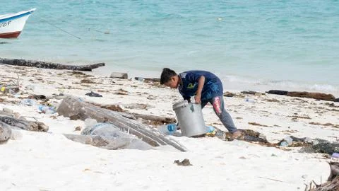 Boy at the beach Stock Photos