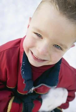 Boy With Big Smile Foto stock