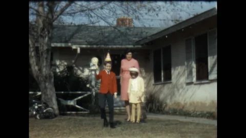 Boy in a Birthday Hat 1967 動画素材 211885857