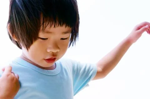 Boy in blue Stock Photos