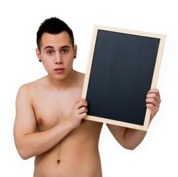 Boy with board Stock Photos