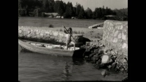 Boy on a Boat 1938 Stock Footage 167738133