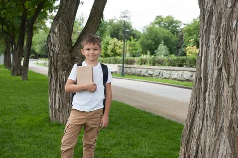 Boy with book Stock Photos