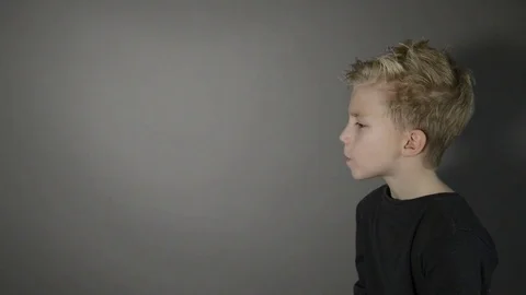 Boy with bubblegum Stock Footage 70025449