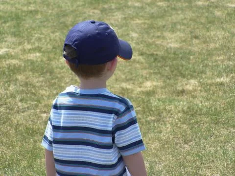 Boy with cap Stock Photos
