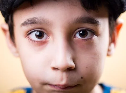 Boy with cap Stock Photos