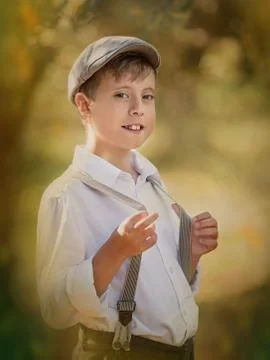 Boy in the cap Stock Photos