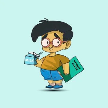 Boy cartoon character vector illustration Stock Illustration