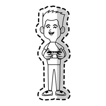 Boy cartoon icon Stock Illustration