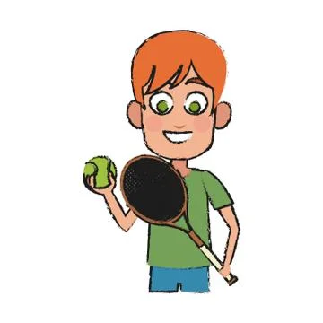 Boy cartoon icon Illustrazione stock