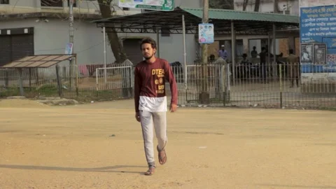 A boy is casually walking Stock Footage 292416377