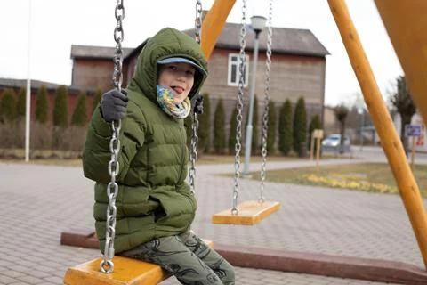 The boy is celebrating Easter night. Stock Photos