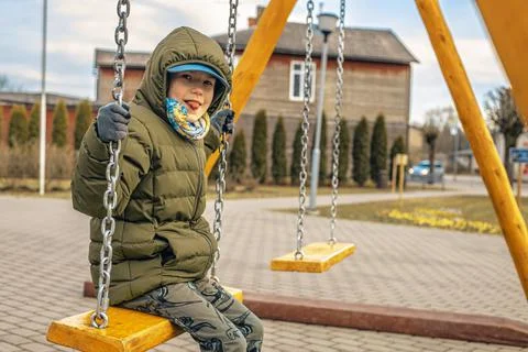 The boy is celebrating Easter night. Stock Photos