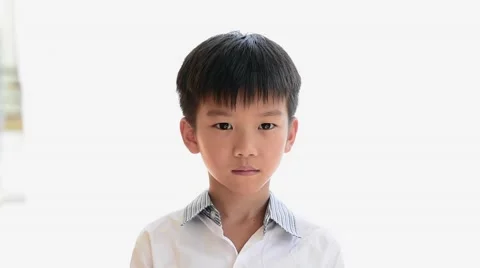 Boy check teeth by himself Stock Footage 68809632