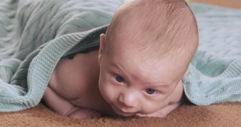 Boy child learn to crawl Stock-Footage 97431969